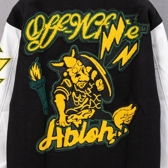 Off-White Colorblock Baseball Jacket - Picture 2 of 9